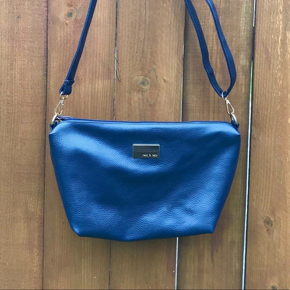 Anthropologie Handbags - Anthropology Cross Body Blue Purse